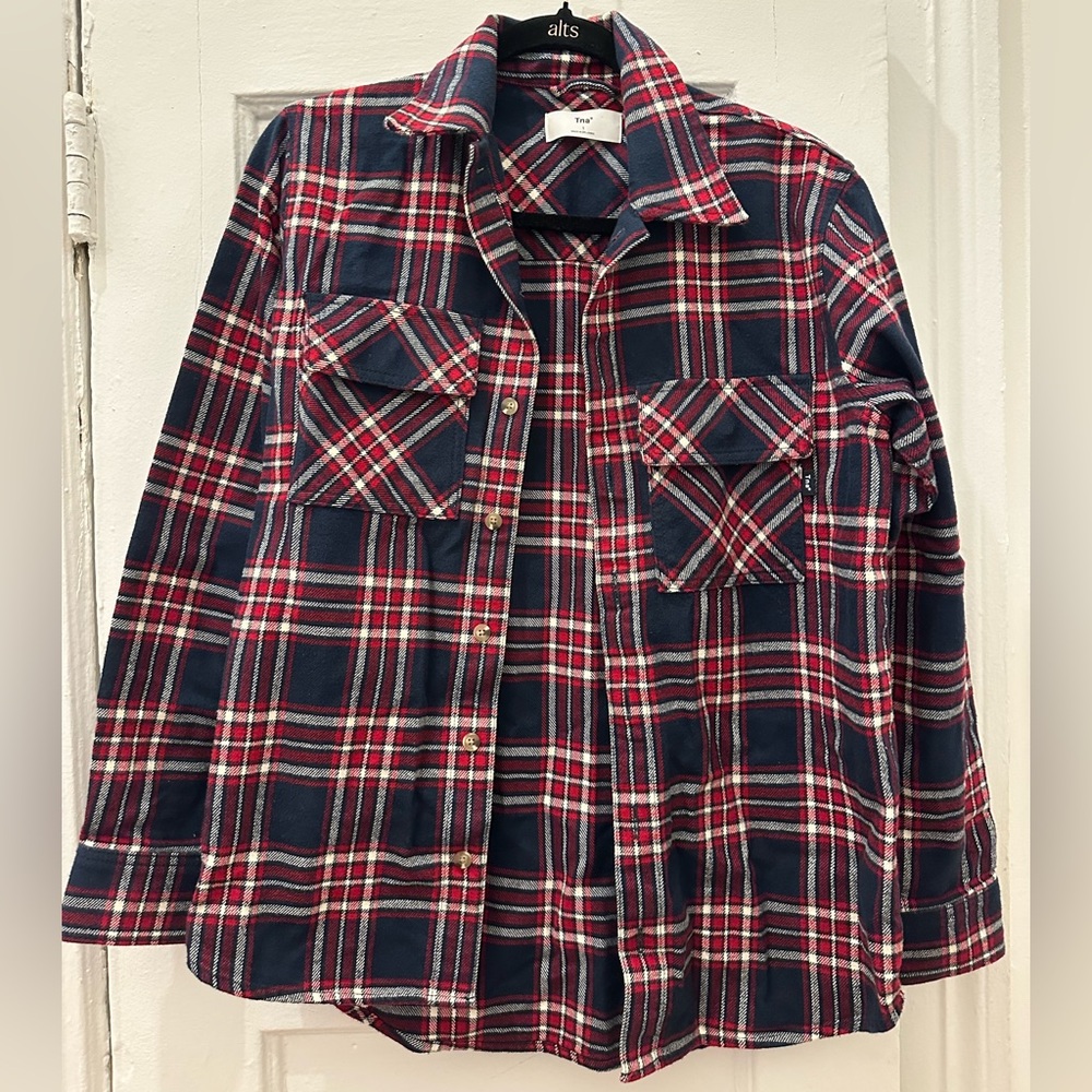 Aritzia Plaid Oversized Flannel